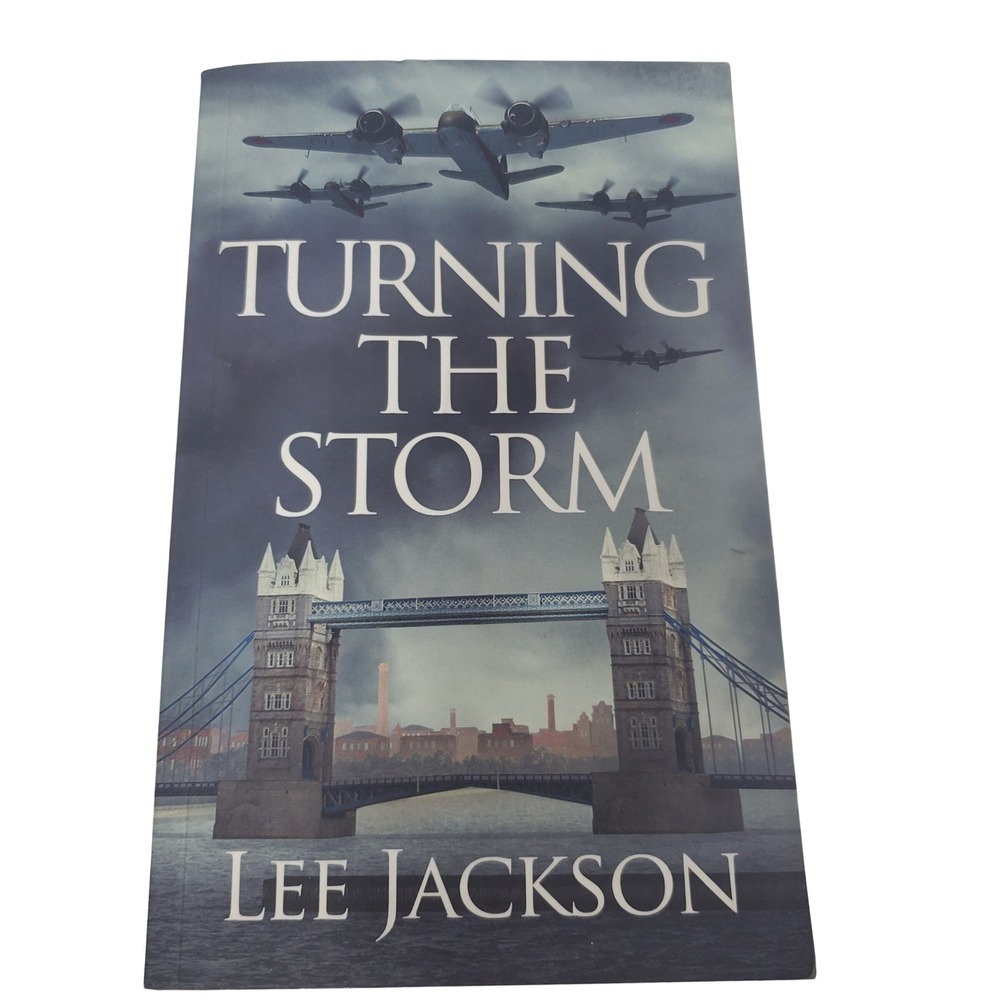 Lee Jackson Turning the Storm Book Adult OS Blue Excellent Historical Fiction